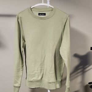 Relaxed Fit Light Green Crewneck Sweater